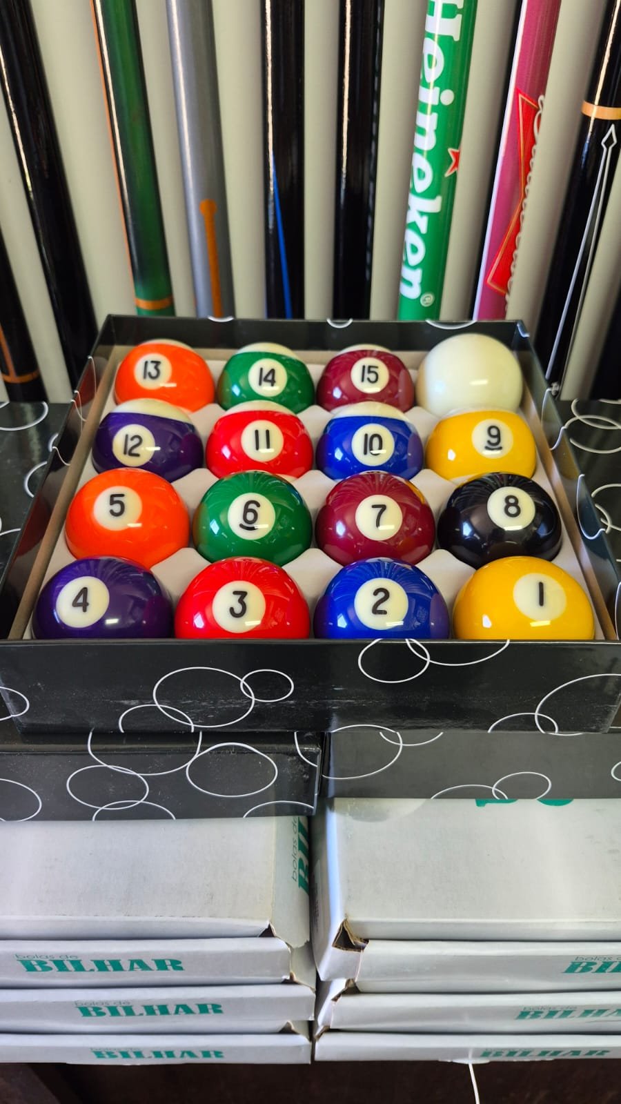 Jogo De Bolas Belga 54mm Listradas